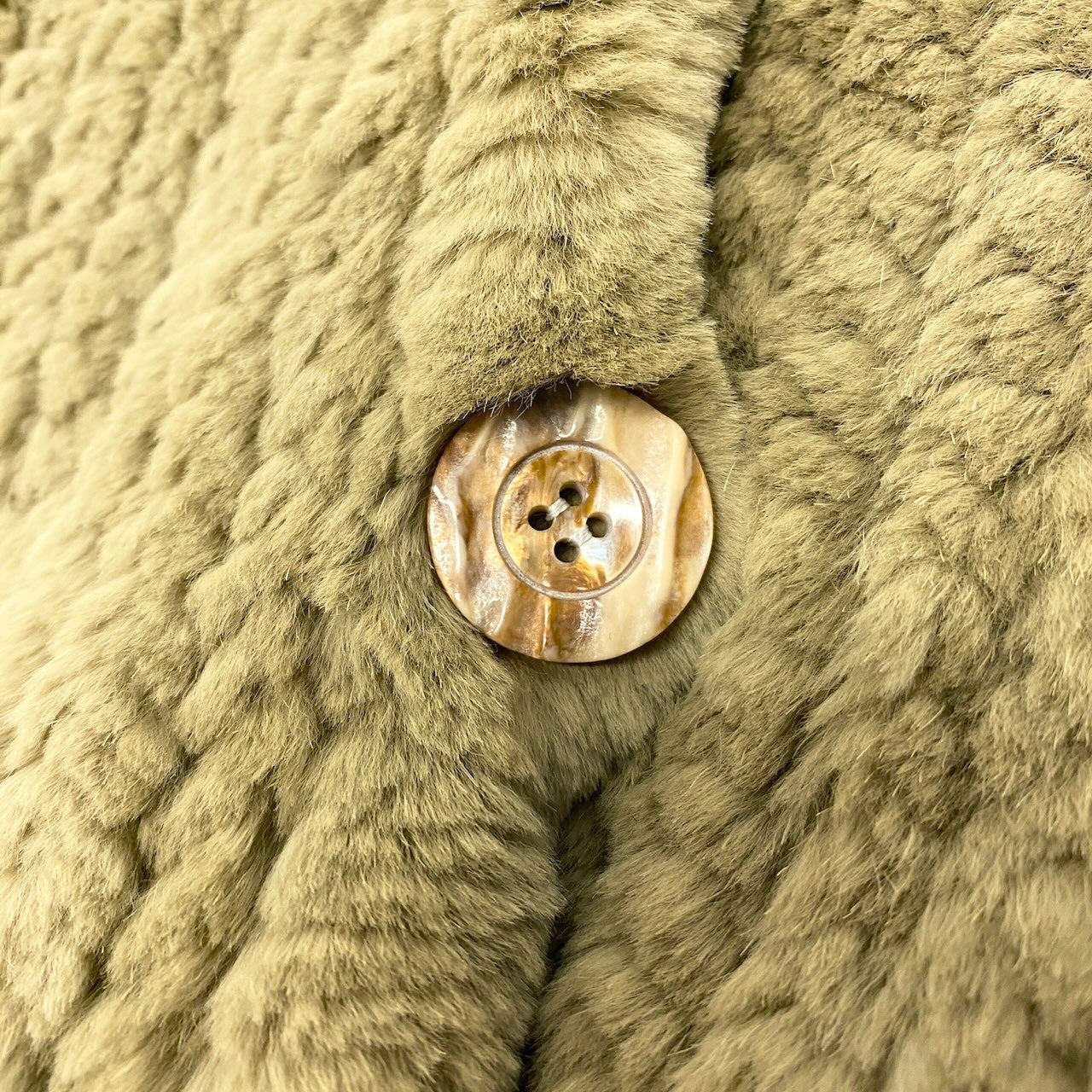 43d2 ビーバーヤーン 毛皮コート 毛皮ジャケット アウター Mサイズ グリーン 毛皮 レディース 女性用k02i