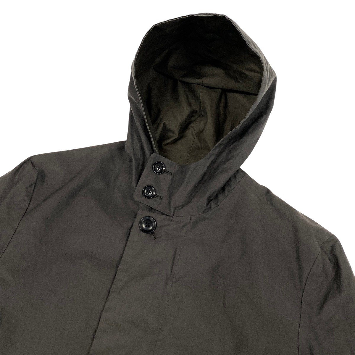 Ah6 Y's BANG ON! ワイズ バングオン YOHJI YAMAMOTO ジップアップコート ロングコート リバーシブルコート フード付き 2way YA-C90-802 2 カーキ 綿100％ メンズ 男性用o07t