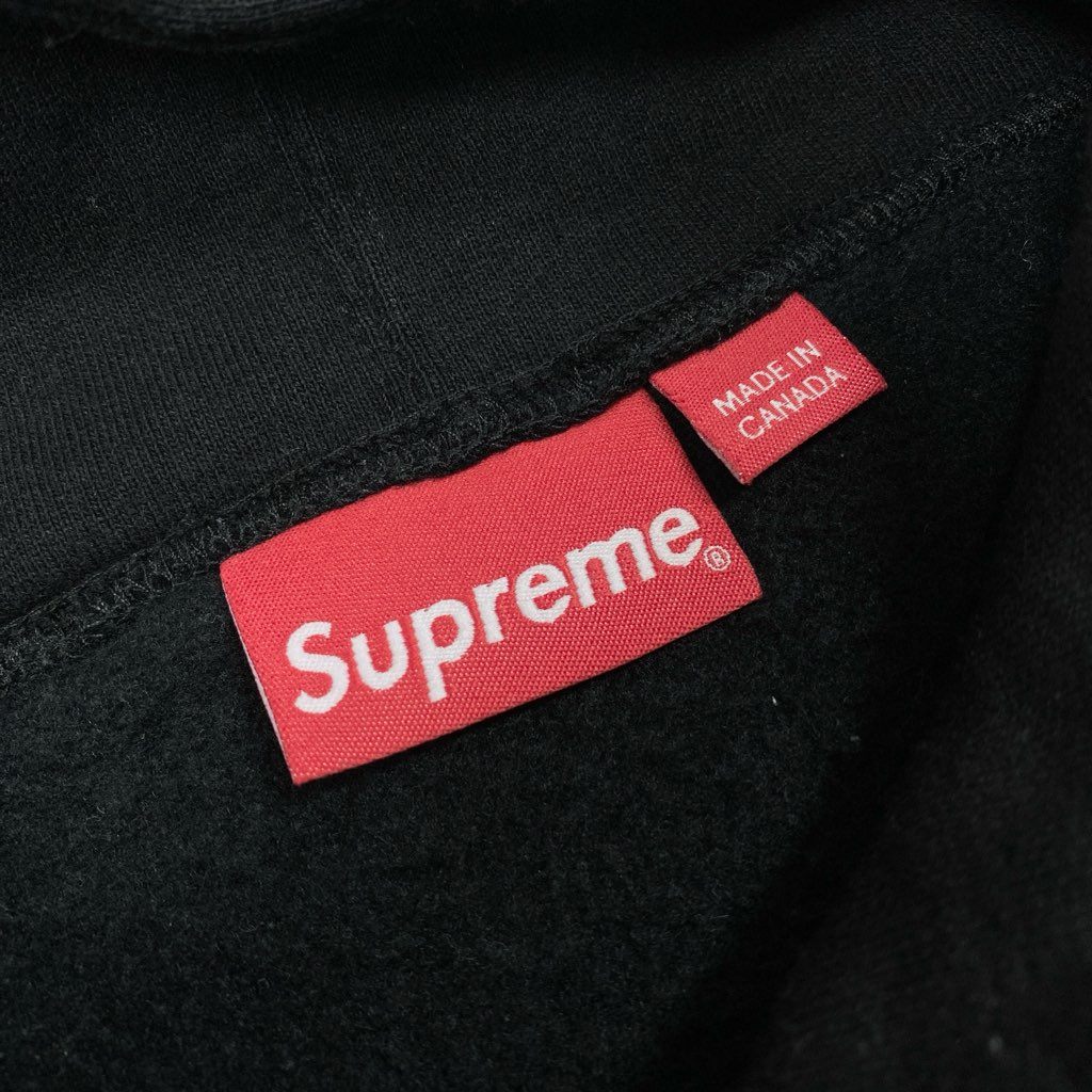 34l24 Supreme シュプリーム 22AW Sロゴ フーディー ツノ プルオーバー パーカー スウェット トップス XLサイズ ブラック メンズ 男性用o07t