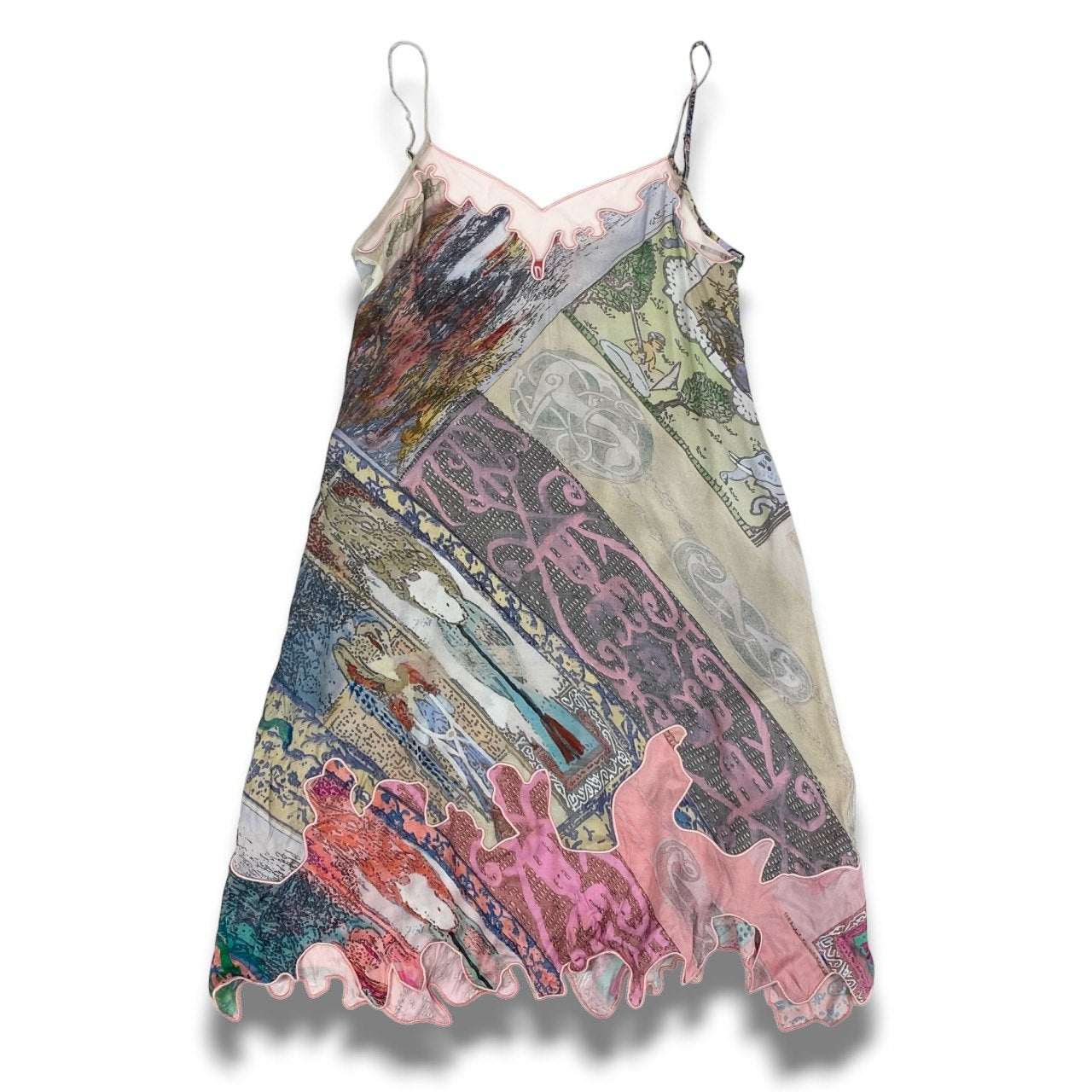 Ac16 定価￥56,100 DIESEL ディーゼル D-Aria Camisole Dress キャミソールドレス ワンピース サイズ38 マルチカラー Aラインシルエットt18r