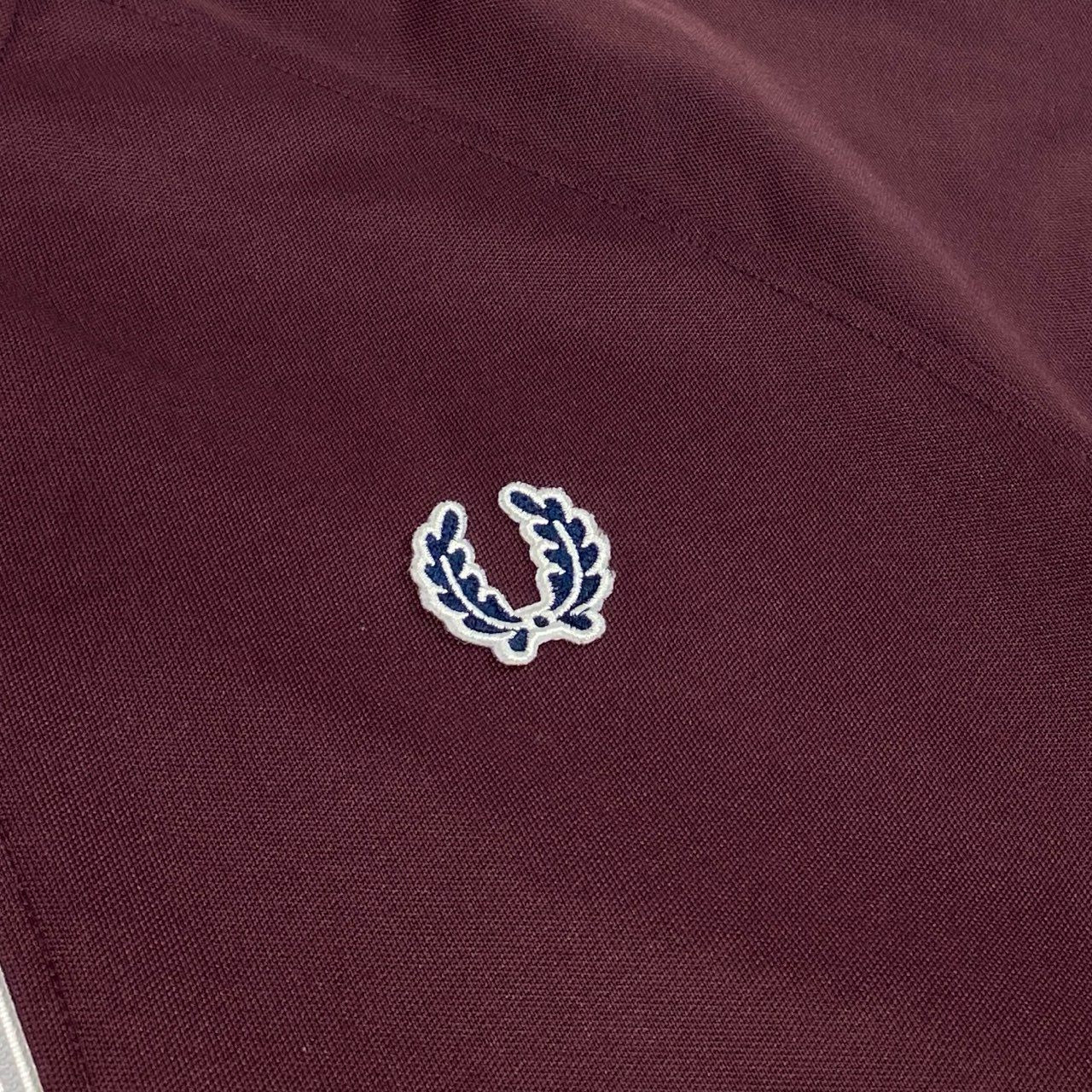 68g24 FRED PERRY フレッドペリー サイドライン トラックジャケット ジャージ サイズS ボルドー メンズ ジャケット_
