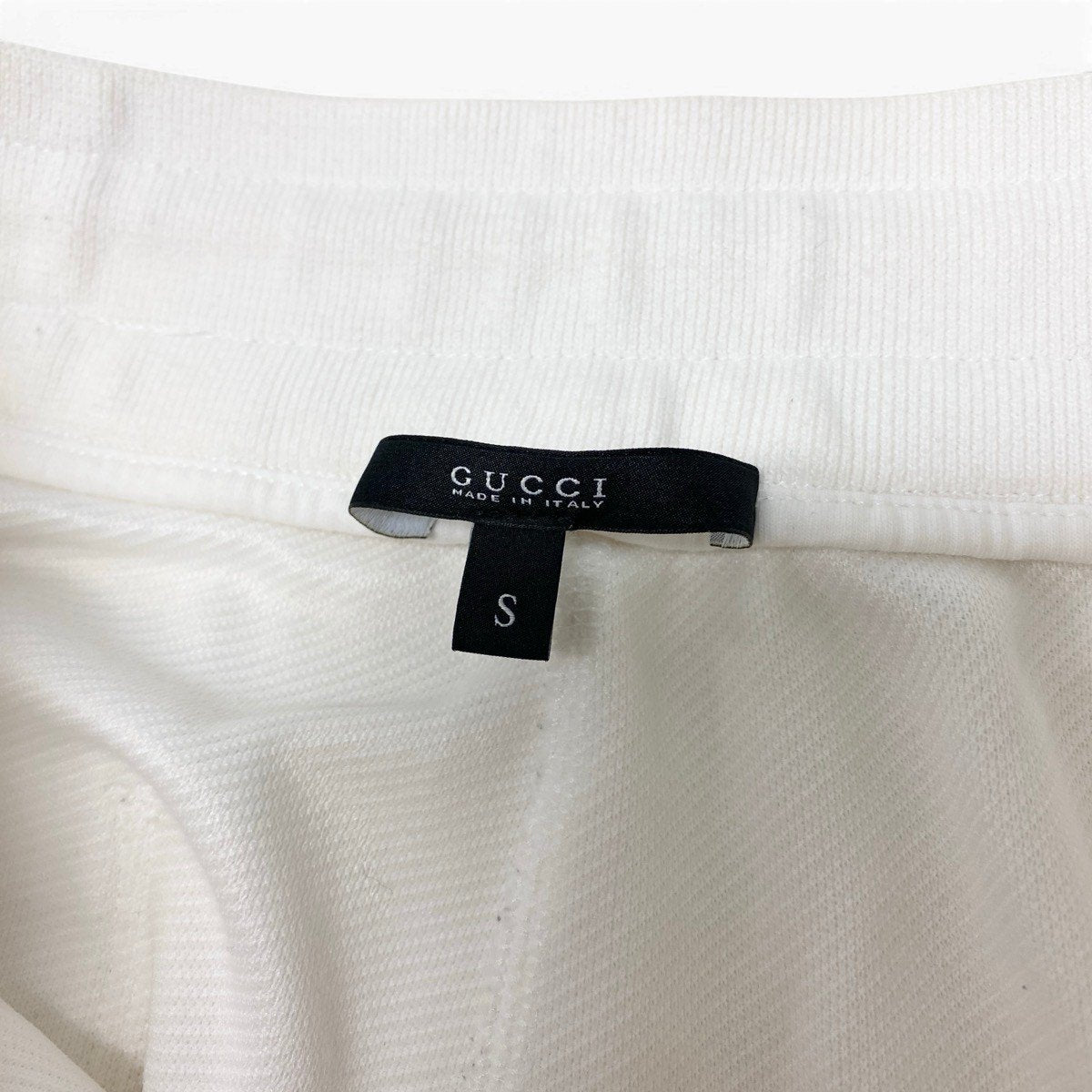 Eg9 GUCCI グッチ スウェット トラックパンツ ボトムス 269036 サイズS ホワイト メンズo07t