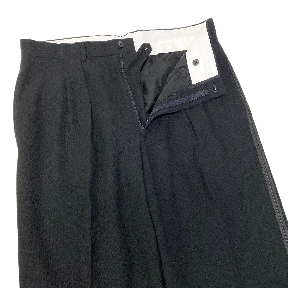 91g27 GIORGIO ARMANI ジョルジオアルマーニ タキシード セットアップスーツ ダブルブレスト サイズ54 ブラック メンズ 紳士服o07t