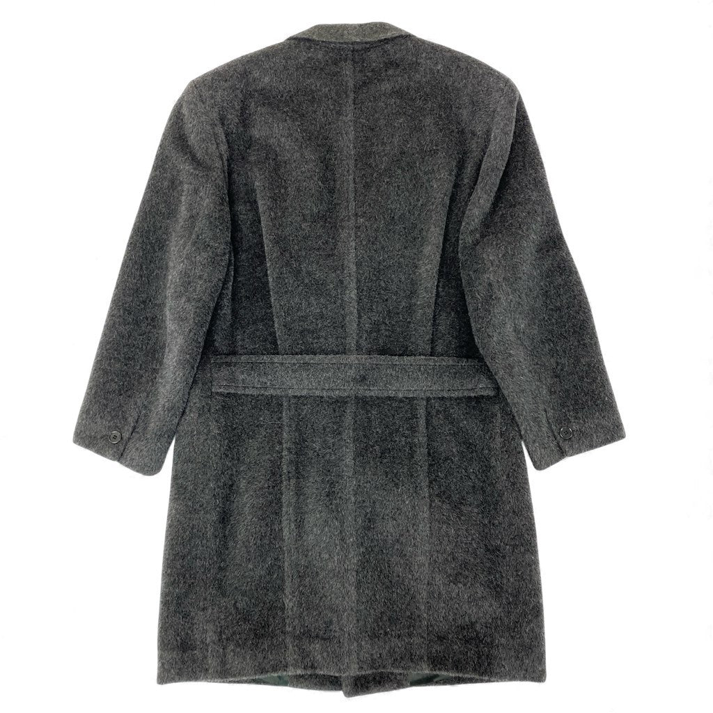 79L15 Gianni Versace ジャンニヴェルサーチ チェスターコート  ロング丈 イタリア製 46 グレー アルパカ混u02t