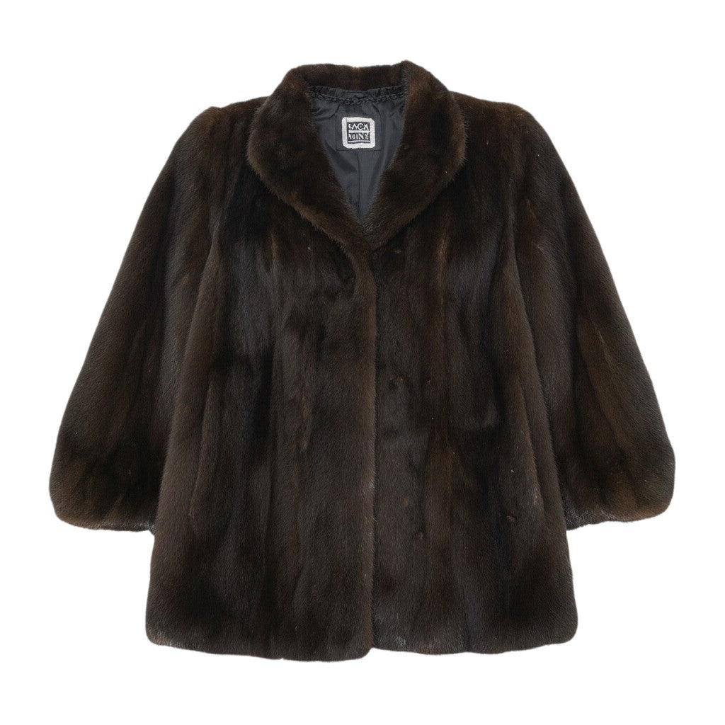 93h9 SAGA MINK サガミンク マホガニーミンク ファーコート サイズ11 ブラウン 最高級本毛皮 Mink Fur Coat Brownt18r