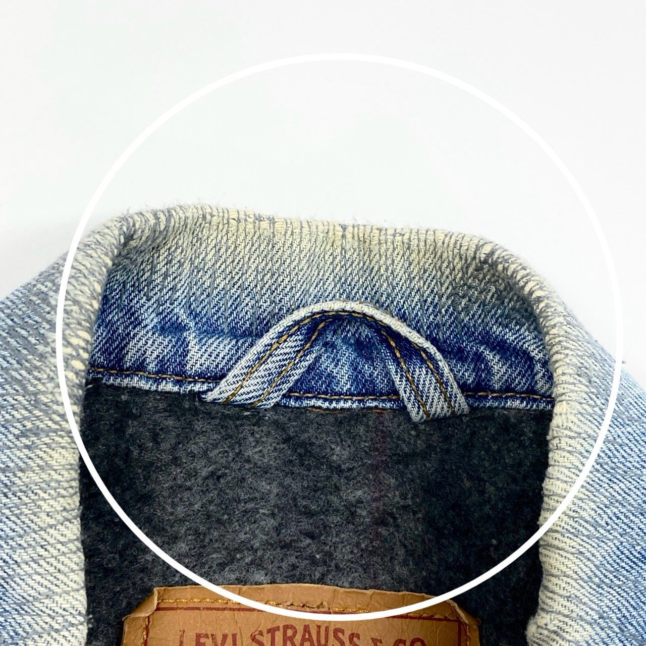 9c20 Levis リーバイス USA製 デニムジャケット Gジャン ボタン裏527 裏地ブランケット 70506-0316 42 ブルー系 コットン 雰囲気〇u02t