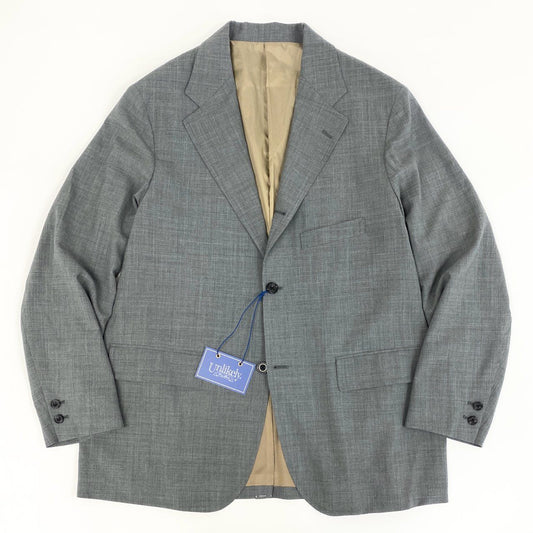 76g4 《未使用》 Unlikely アンライクリー 24ss Assembled Sports Coat アッセンブレッド スポーツ コート テーラードジャケット ブレザー U24S-16-0003 サイズL グレー トロピカルウール メンズ 紳士服