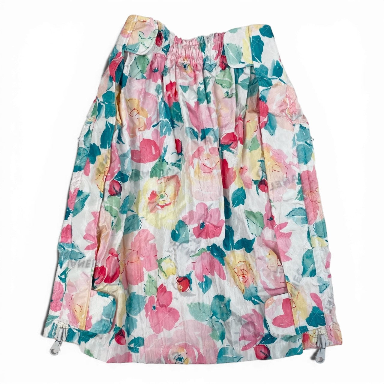 Cb19 CHANEL ヴィンテージ シャネル 1995年 ココマーク サイドジップ スリット ミニスカート サイズ34 マルチカラー レディースta1