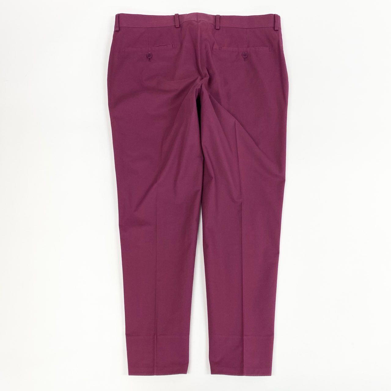 2j27 HERMES エルメス スラックスパンツ テーパード ボトム イタリア製 XLサイズ相当 パープル メンズu02t