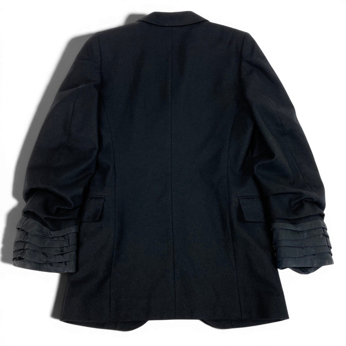Mg3 COMME des GARCONS コムデギャルソン カフスドレープ テーラードジャケット Draped Cuff Tailored Blazer サイズM ブラックt18r