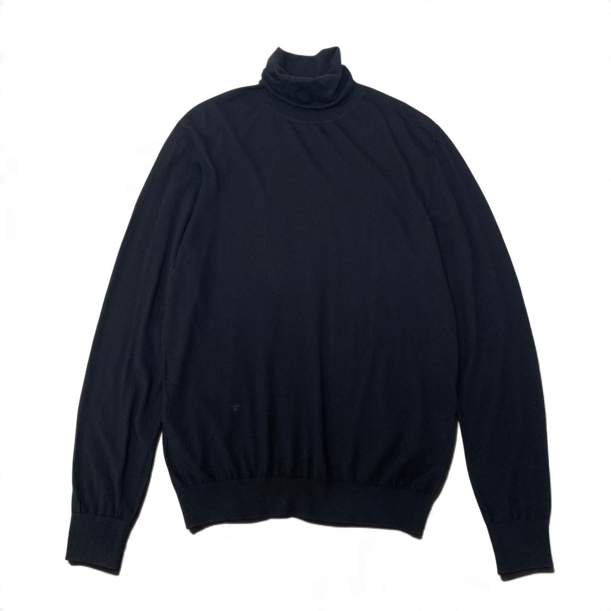 9j16 【美品】 DIOR HOMME ディオールオム ロングスリーブ タートルネックセーター カシミヤニット 833M693BT128 サイズL ブラック カシミヤ メンズu02t