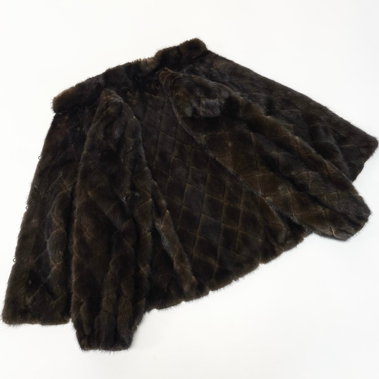 47c18 nakamura fur ダイヤモンドカット ミンクファー ジャケット コート ブラウン 本毛皮 Diamond Cut Mink Fur Coatt18r