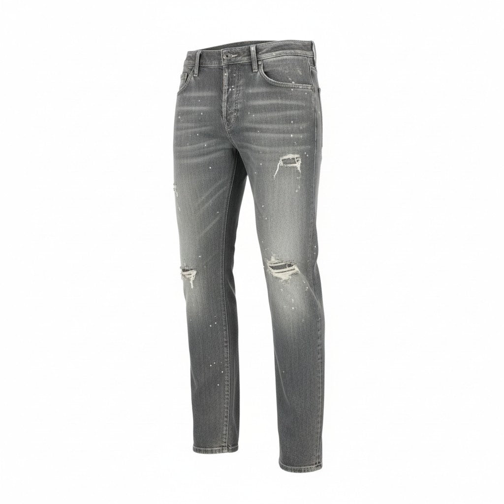 49L9 【美品】DSQUARED2 ディースクエアード COOL GUY JEAN ストレッチ デニム ウォッシュ ダメージ加工 S71LB1147 S30260 50サイズ グレー メンズo07t