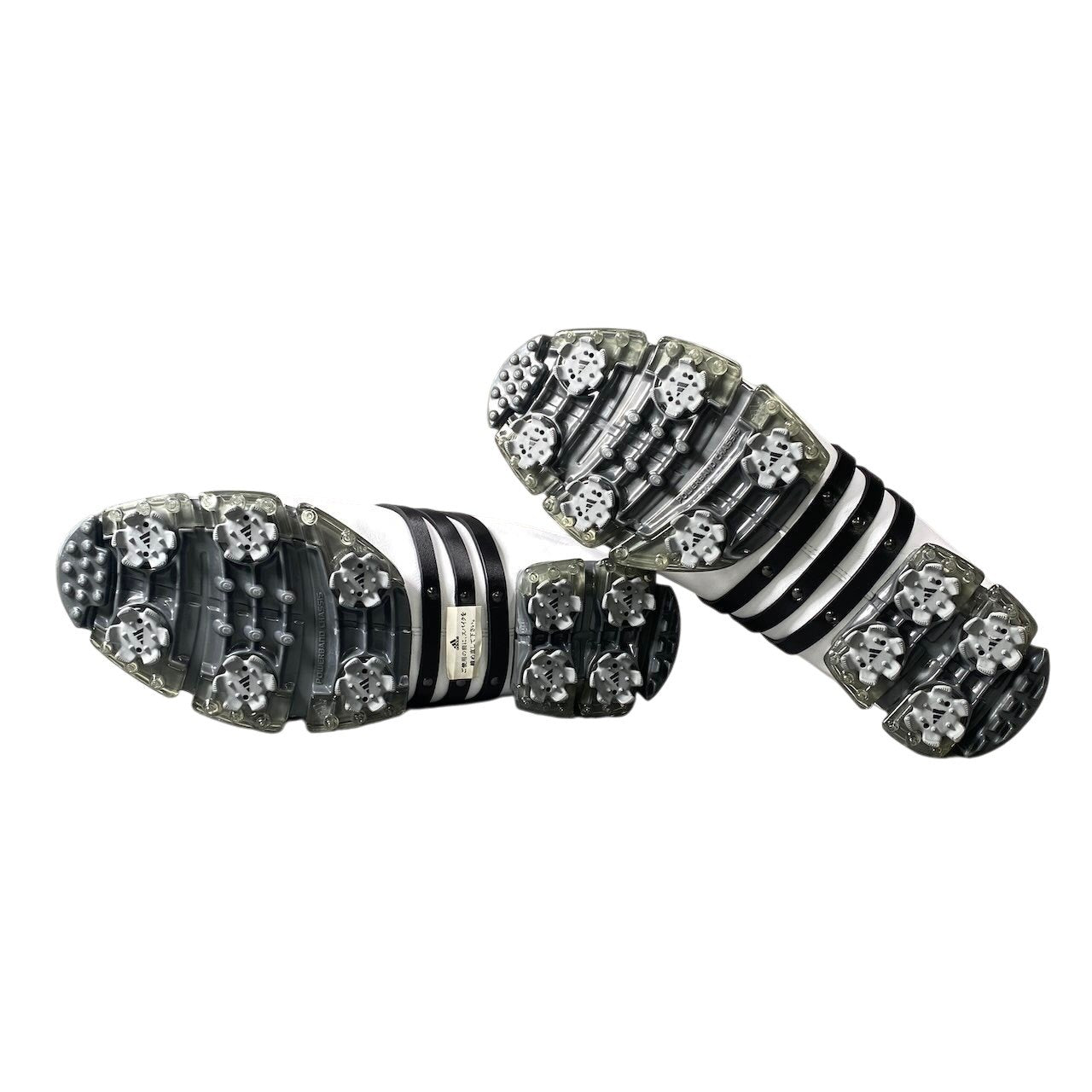 1h11 【極美品】adidas GOLF アディダス ゴルフ ゴルフシューズ TOUR360 3DFitFoam 26センチ ホワイト ブラック レザー メンズ 男性用t18r