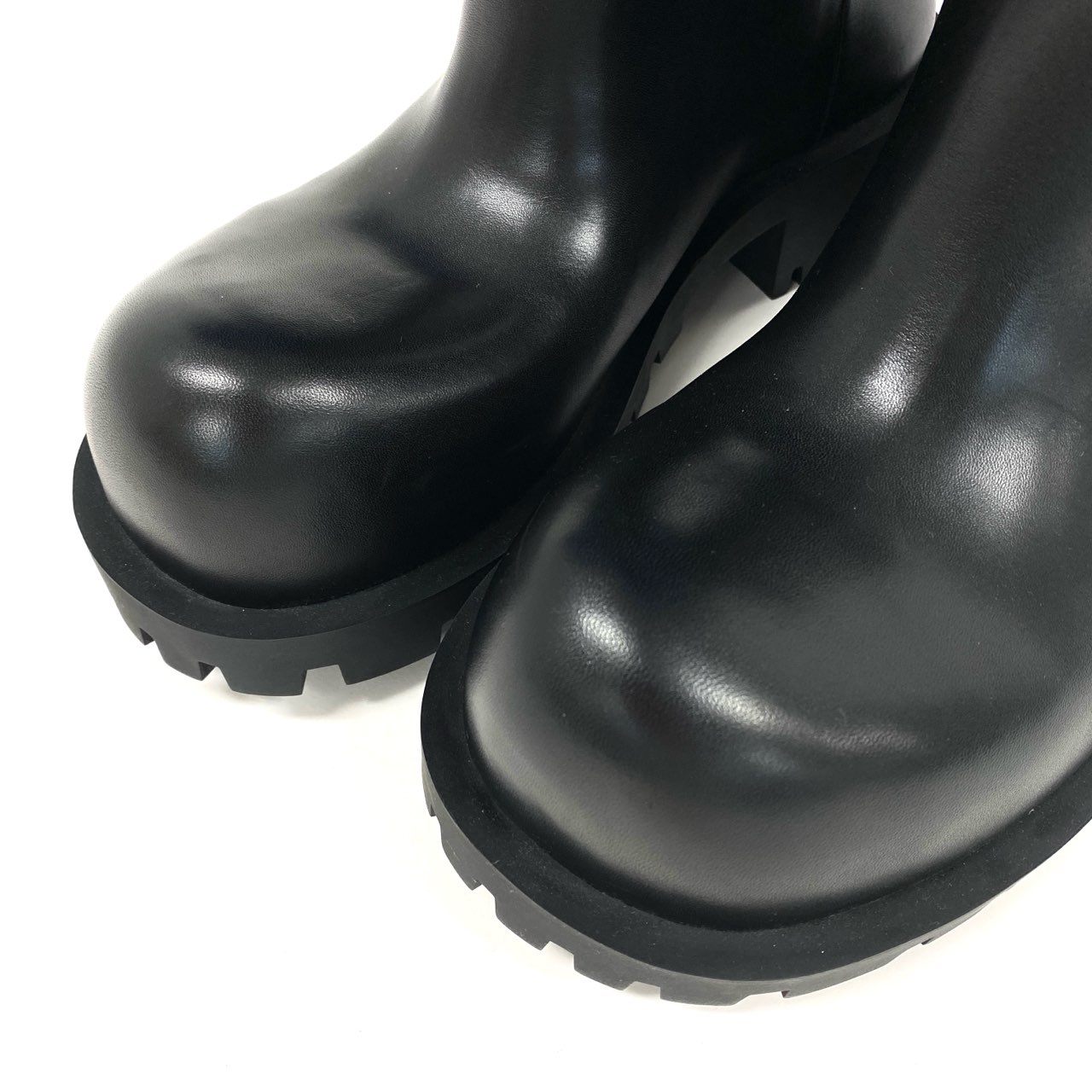 i22《極美品》 BALENCIAGA バレンシアガ HUMMER CUISSARDES ハマー レザーロングブーツ サイハイブーツ 712809 サイズ42 ブラック レザー メンズu02t