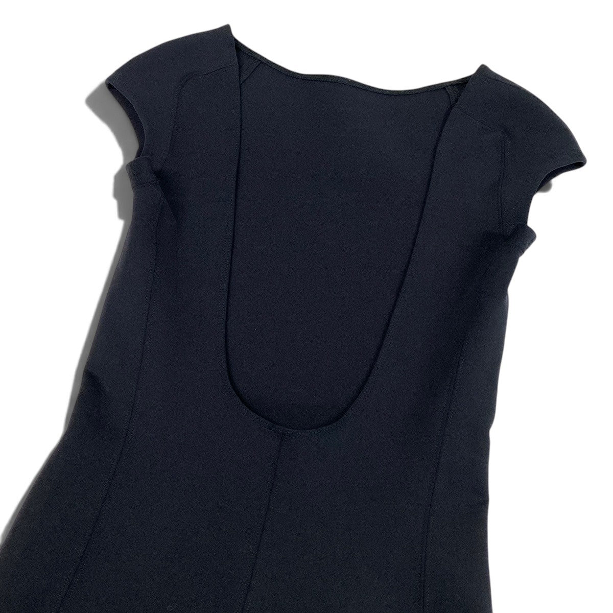 i11 【新品保管品】THE ROW バックオープンロングドレス ストレッチ XSサイズ ブラック レディース 女性用u02t