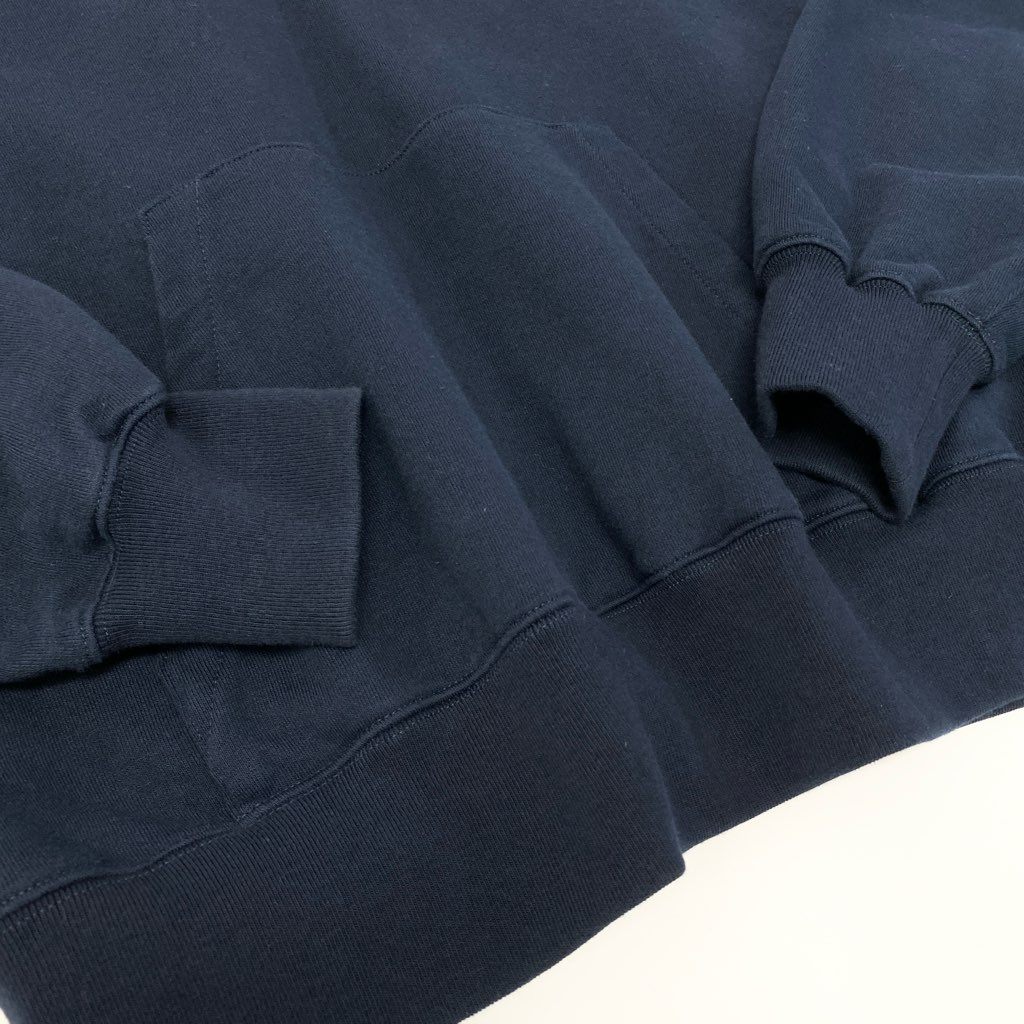 29a9 GUCCI グッチ コットンジャージー フーデット スウェットパーカー 長袖 胸元ロゴ刺繍 レディース 女性用 XS ネイビー コットン100％o07t