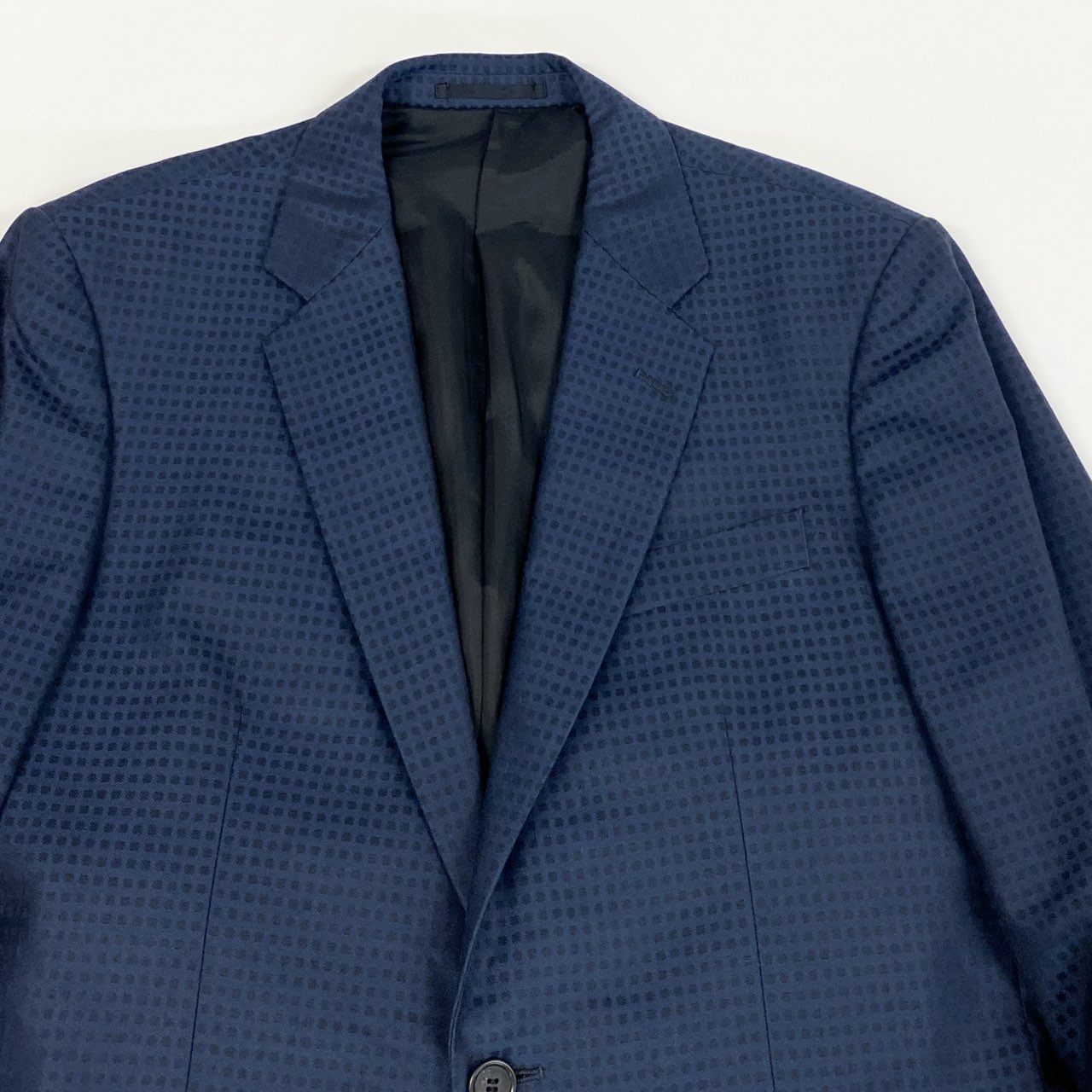 57j17 CALVIN KLEIN カルバンクライン スーツセットアップ テーラードジャケット スラックス フォーマル 38/34 ネイビー ブラック メンズu02t