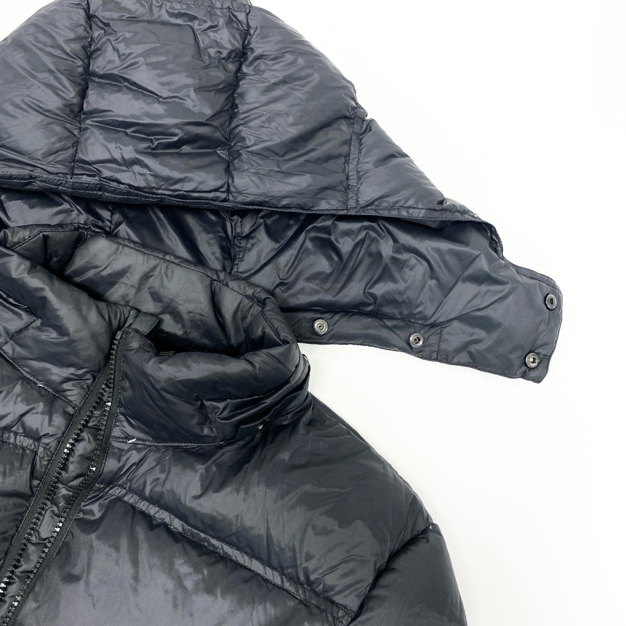 57L8 EMPORIO ARMANI エンポリオアルマーニ ダウンジャケット フード取り外し可 アウター ダブルジップ メンズ 紳士服 6YPB25 PNE2Z M ブラックu02t