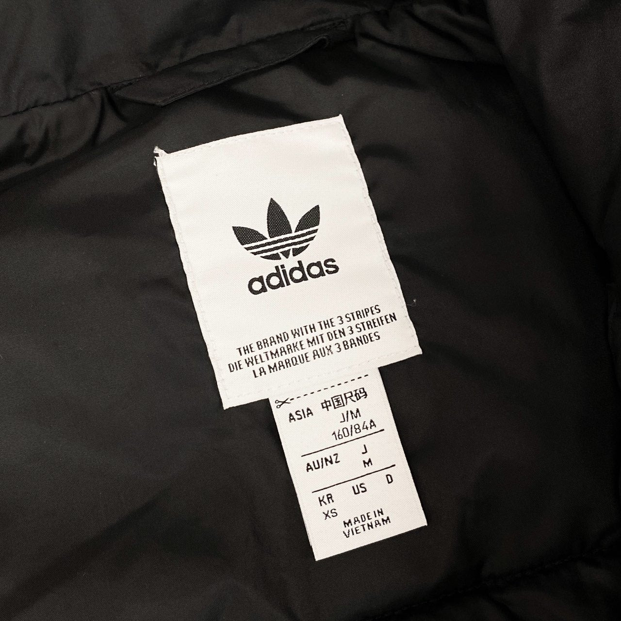 35i9 adidas アディダス Short Puffer Jacket ショート 中綿ジャケット トレフォイルロゴ GK8554 Mサイズ ブラック レディースk02i