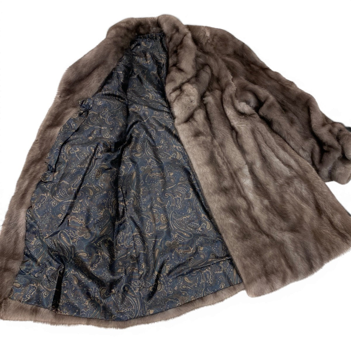 55g14 AMERICAN FUR AWARDS AMERICAN ULTRA アメリカンファーアワード 4つ星 ブルーアイリスミンク ロングコート FREE グレー ミンクファー Mink Fur Coatu02t