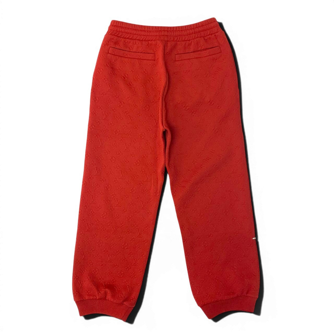 Id15 LOUIS VUITTON ルイヴィトン LV モノグラム ジョガーパンツ Monogram Joggers Pants サイズM レッドt18r