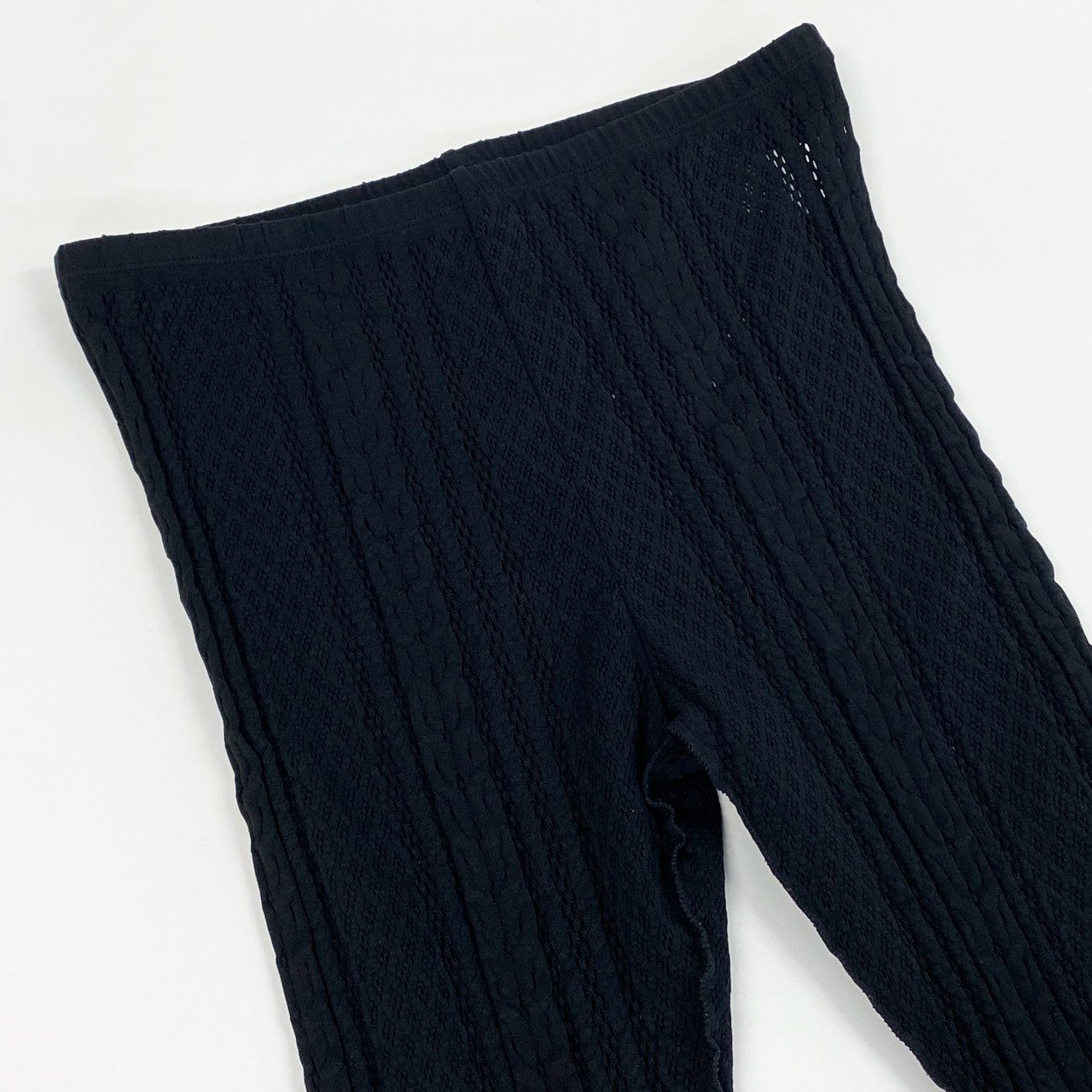 Ac6 PLEATS PLEASE プリーツプリーズ イッセイミヤケ カッティングデザイン レギンスパンツ タイトパンツ サイズ3 ブラック レディース ボトムk02i