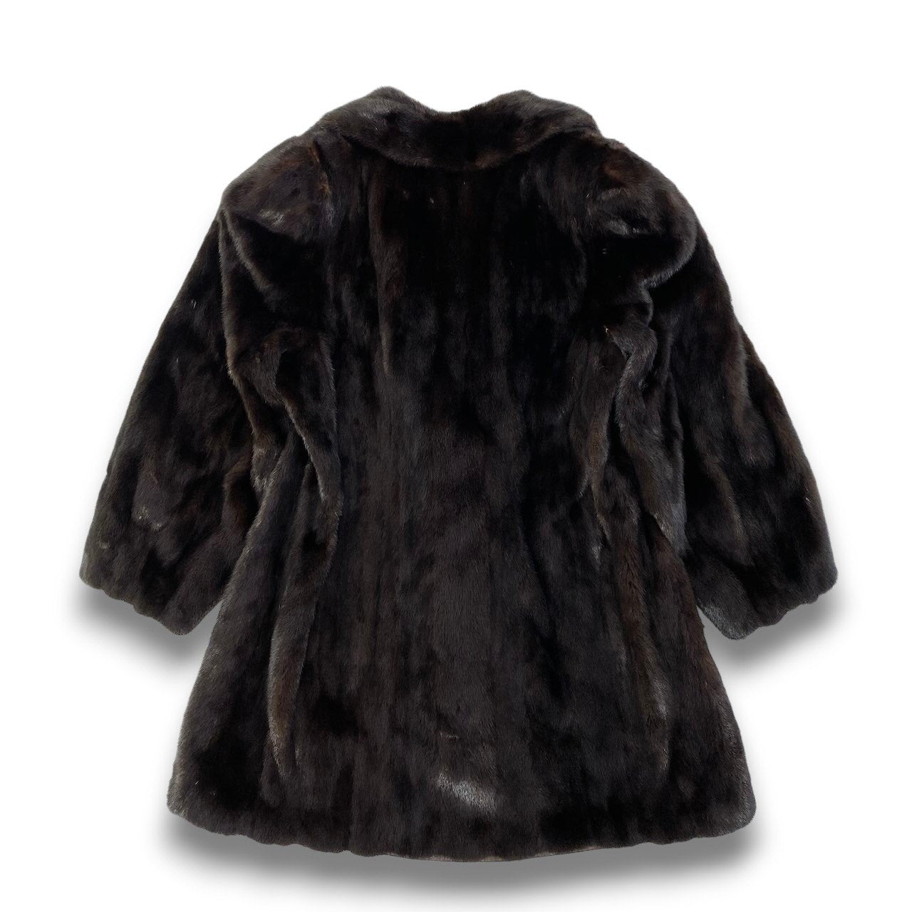 13c21 EMBA エンバ ダークミンク ロングコート ダークブラウン 最高級本毛皮 毛質◎ Dark Mink Fur Long Coatt18r