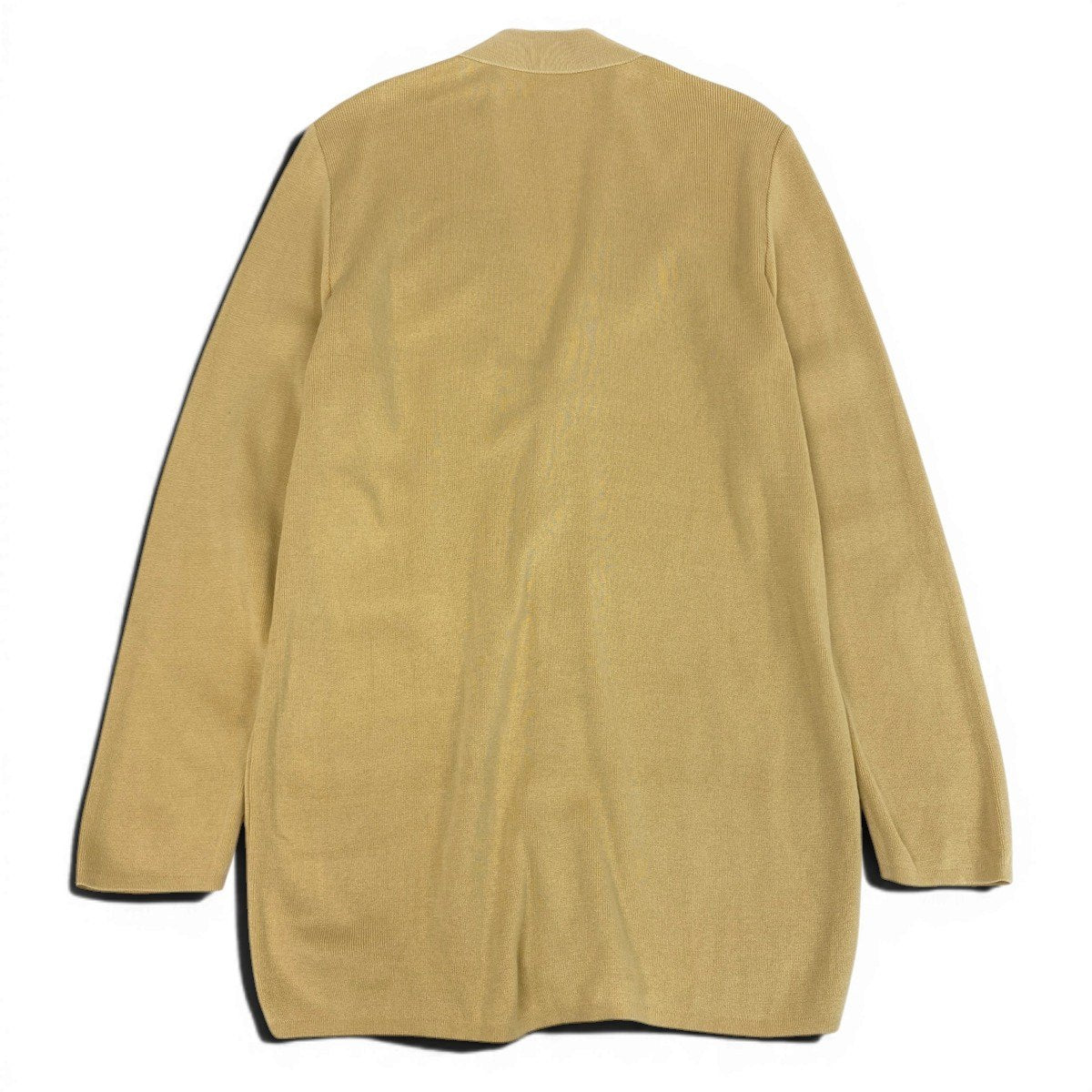 73f9 Salvatore Ferragamo サルヴァトーレフェラガモ オーバーサイズ ニットカーディガン Vネック 金ボタン サイズＳ イエロー系 コットン100％ レディース 女性服u02t