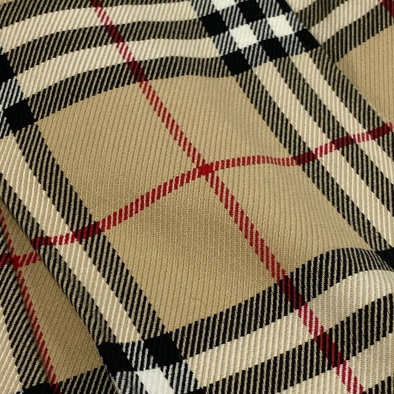 20d18 BURBERRY LONDON BLUE LABEL バーバリーロンドン ブルーレーベル ノバチェック ミニスカート タックスカート ロゴボタン サイズ36 ベージュ レディース 女性用u02t
