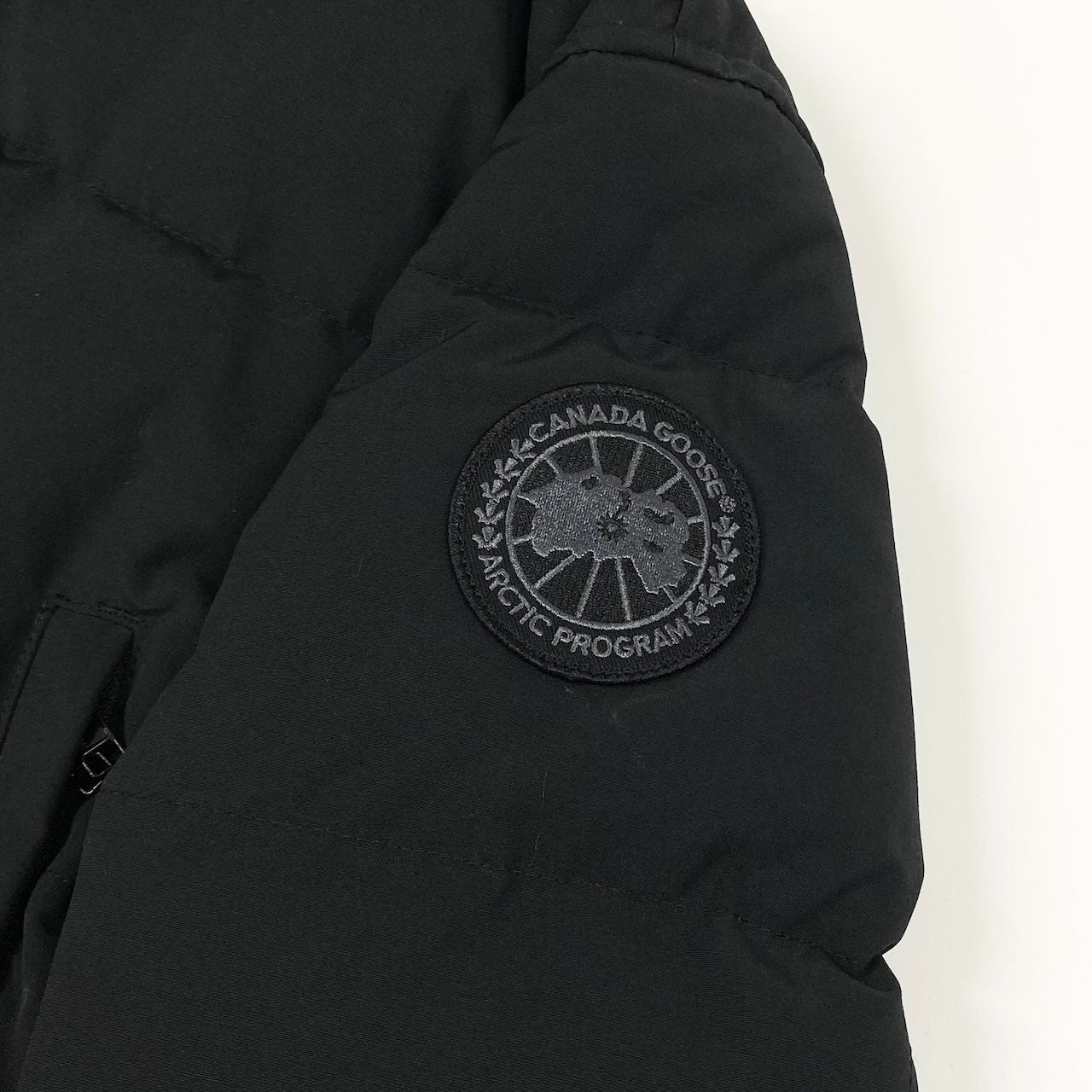 41e14 《美品》 CANADA GOOSE カナダグース ウィンダムパーカー ブラックレーベル 3808MB サイズS ブラック ダウンジャケット Black Labelt18r