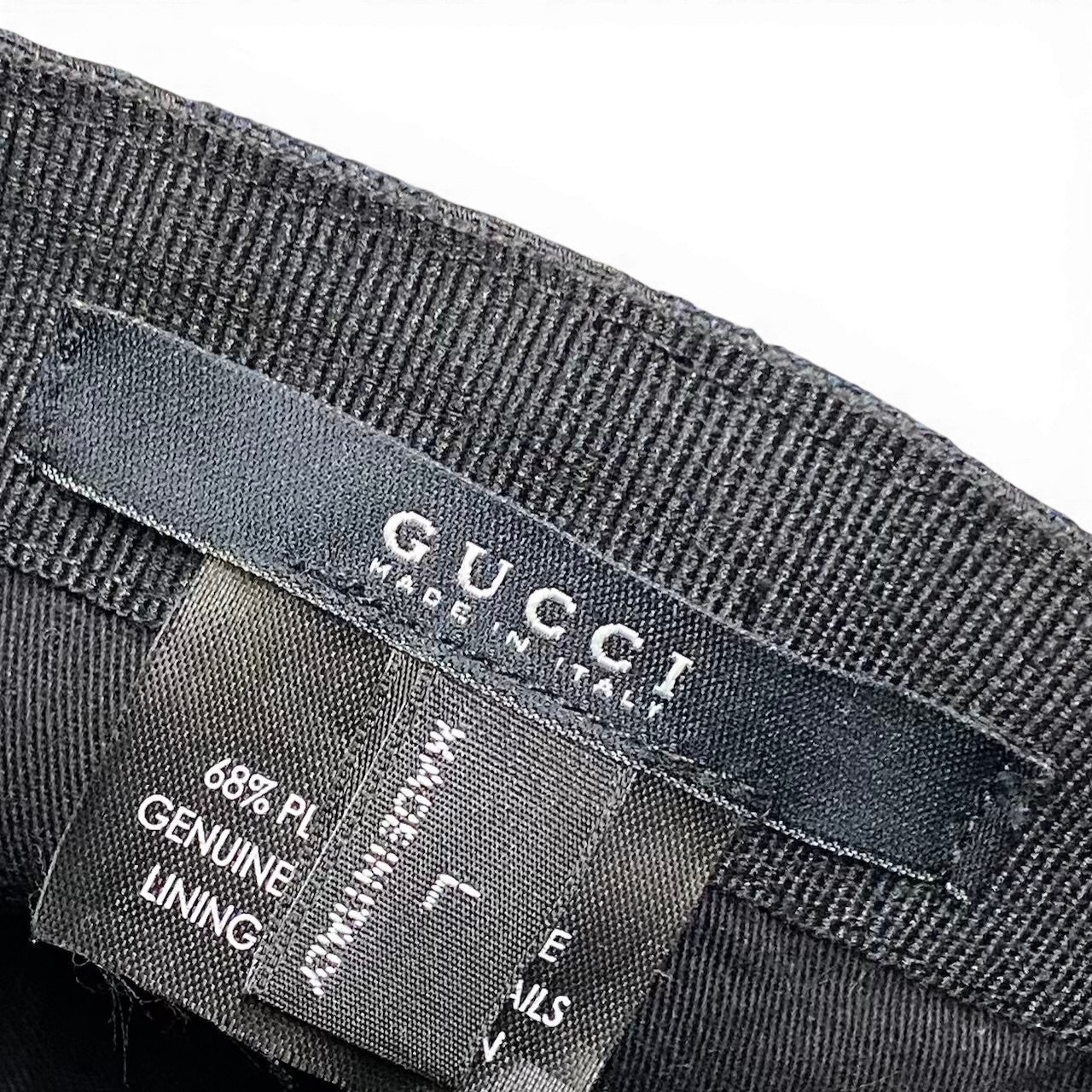 c18 GUCCI グッチ シェリーライン GGキャンバス キャップ Sherry Line GG Canvas Cap サイズL ブラック 帽子 イタリア製