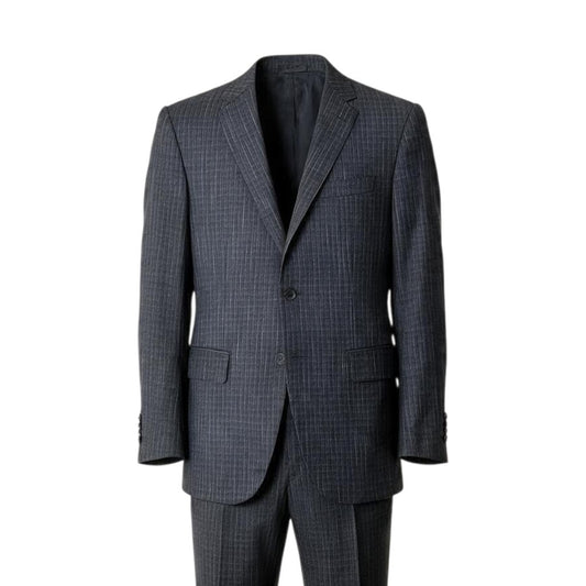 45j15 LOUIS VUITTON ルイヴィトン セットアップ シングルスーツ 2B LVロゴ 48 グレー メンズ 紳士服o07t