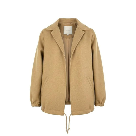 24l15《美品》 MADISON BLUE マディソンブルー 2024AW メルトンウール コーチジャケット ブルゾン アウター 00 キャメルブラウン ウールナイロン レディース 女性用u02t