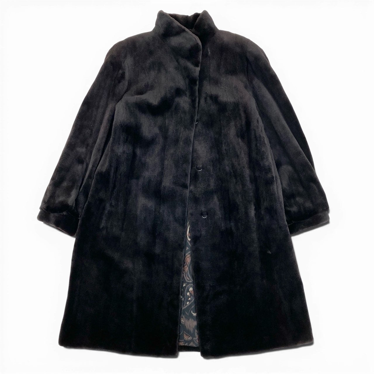 25a22 SAGA MINK  銀サガ シェアードミンク ロングコート レディース 女性用 FREE ダークブラウン系 ミンクファー 本毛皮u02t