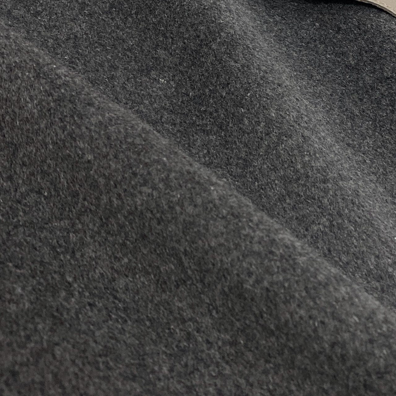 70L15 《美品》 azzurro ブルーアイリスミンク ミンクファー ベルテッドコート カシミヤ混 40 グレー ウールカシミヤ レディース 女性用u02t