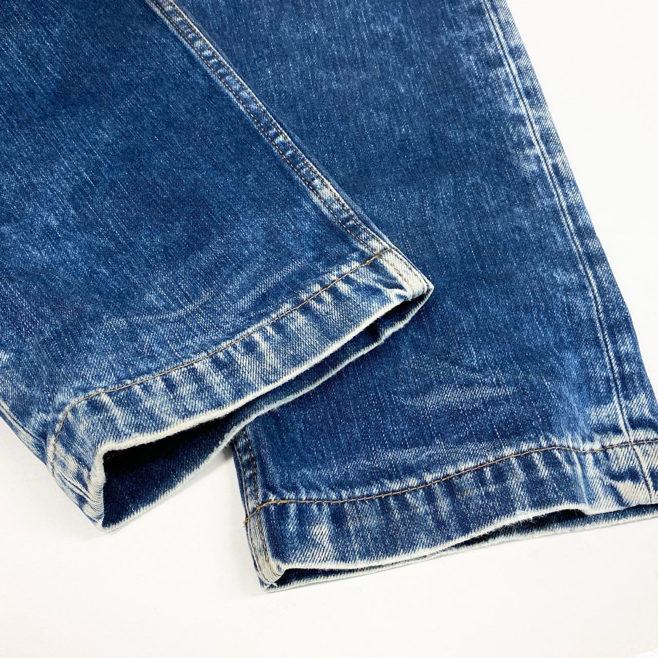 29l14 D＆G DOLCE＆GABBANA ディーアンドジー ドルチェアンドガッバーナ デニムパンツ ダメージ加工 ボタンフライ 34サイズ インディゴ コットン100％ メンズo07t