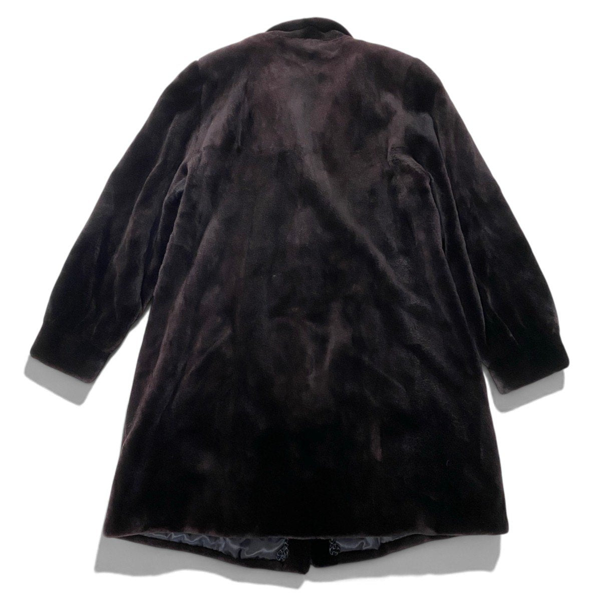 44i24 AMERICAN LEGEND シェアードミンク ロングコート サイズF ダークブラウン 最高級本毛皮 Shared Mink Fur Long Coat リアルファーt18r