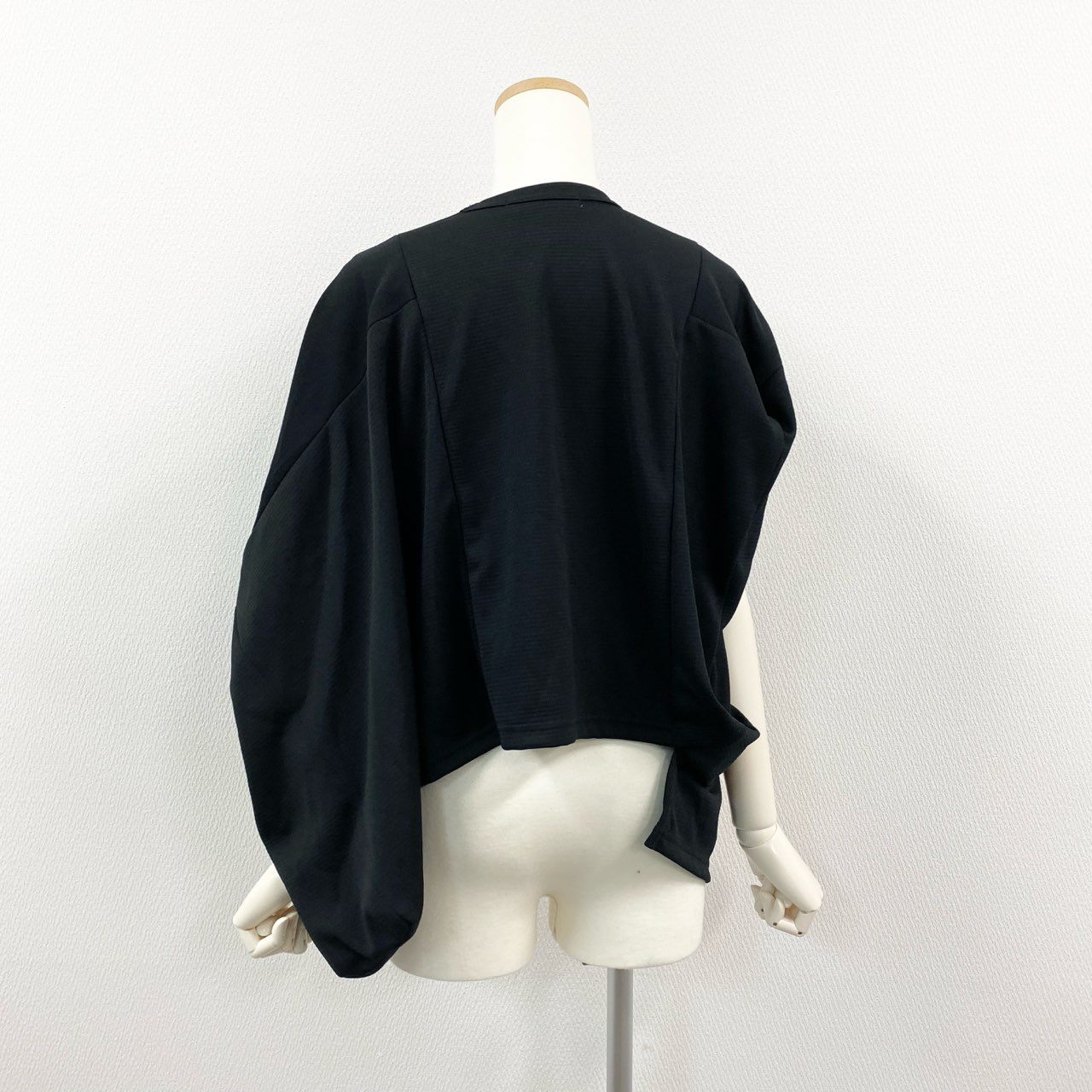 82a29 COMME des GARCONS コムデギャルソン 変形カットソー パッチワーク トップス 日本製 AD2023 GL-T018 Sサイズ ブラック ポリエステル100％ レディースo07t