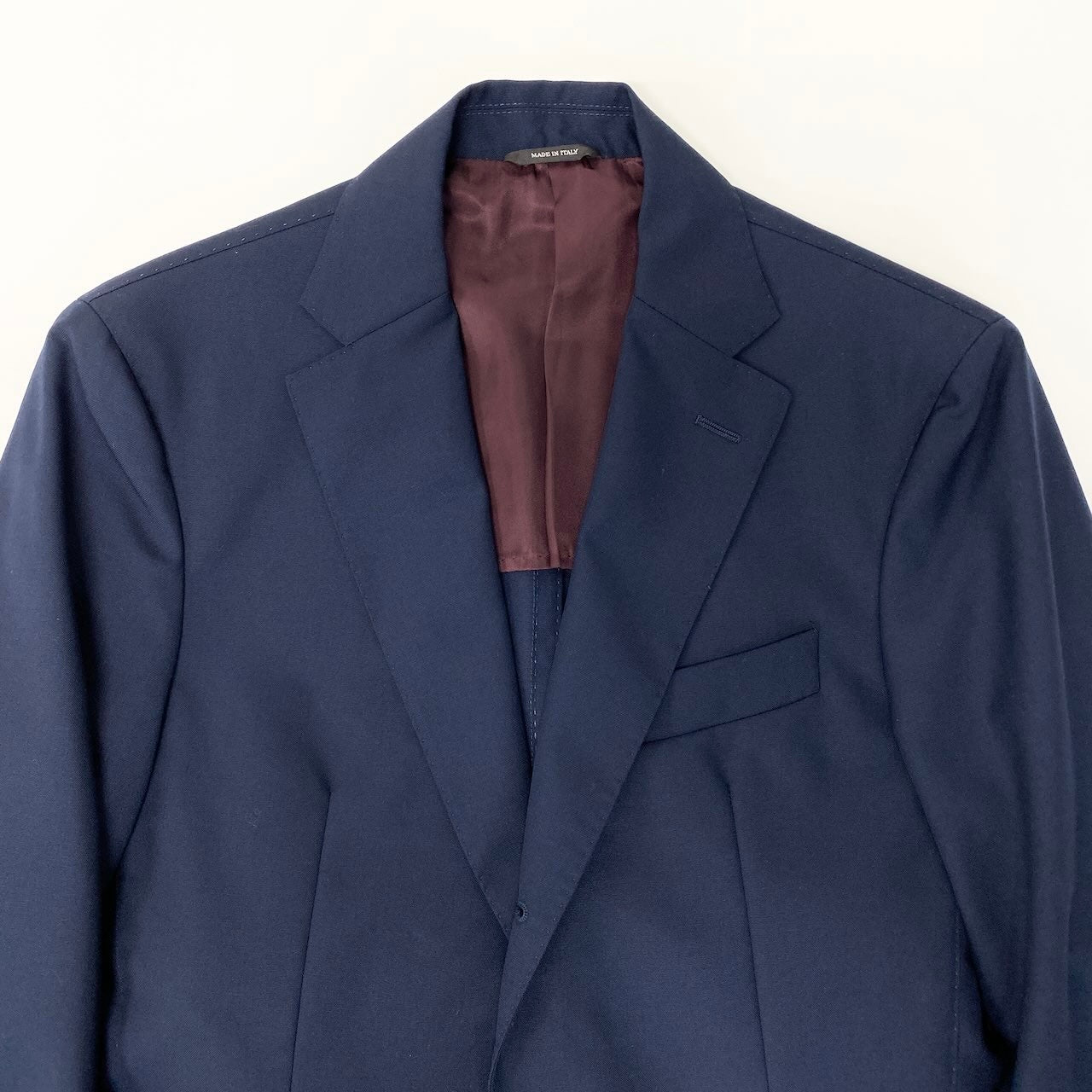 85d9 《美品》 Loro Piana ロロピアーナ シングルスーツ セットアップ サイズ44 ネイビー フォーマル ビジネス 最高級t18r