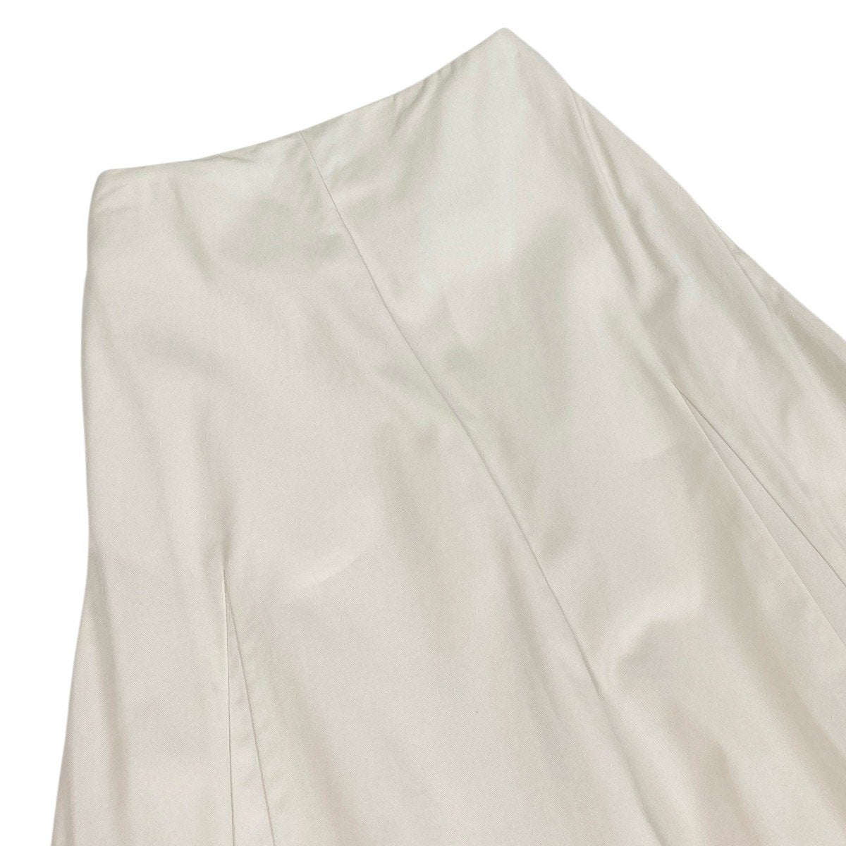 Ee28 JIL SANDER ジルサンダー 22ss フレア ロングスカート JSPU350506 サイズ32 ホワイト コットン100％ レディース 女性服u02t