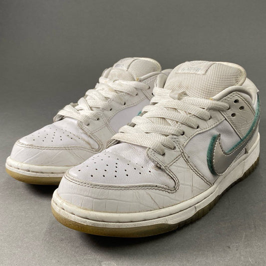 1f2 《希少》 NIKE ナイキ × Diamond Supply ダイヤモンドサプライ SB DUNK LOW PRO ダンクロープロ スニーカー BV1310-100 25cm ホワイト