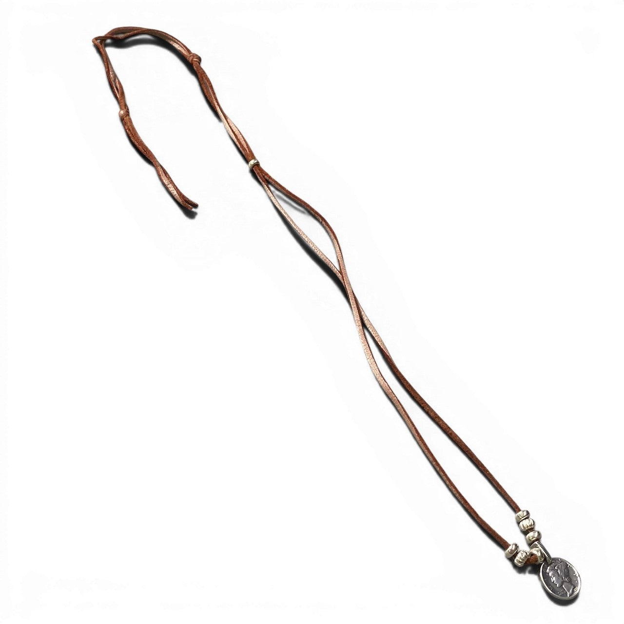 g7 LARRY SMITH ラリースミス トップコイン レザーネックレス LIBERTY PENDANT アクセサリーt18r