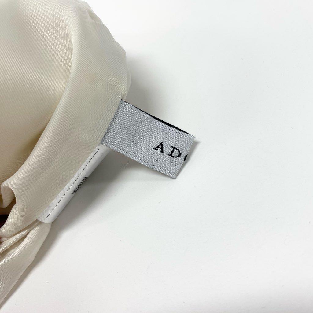 81L15 【美品】ADORE アドーア ウールサキソニーパンツ ワイドパンツ ボトム 日本製 531-3230010 38サイズ アイボリー レディースu02t