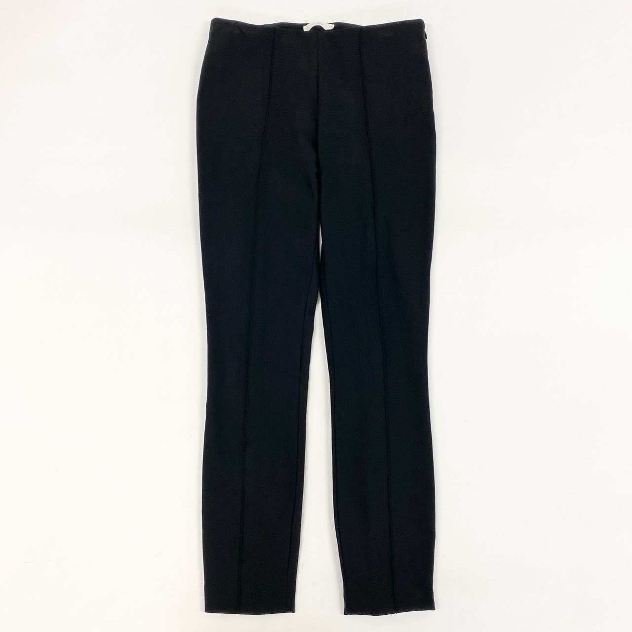 84i10THE ROW ザロウ ウエストゴム Thild Pant スキューバパンツ スキニー ボトムス サイドジップ ブラック レディースk02i