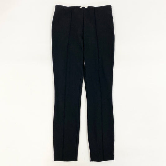 84i10THE ROW ザロウ ウエストゴム Thild Pant スキューバパンツ スキニー ボトムス サイドジップ ブラック レディースk02i