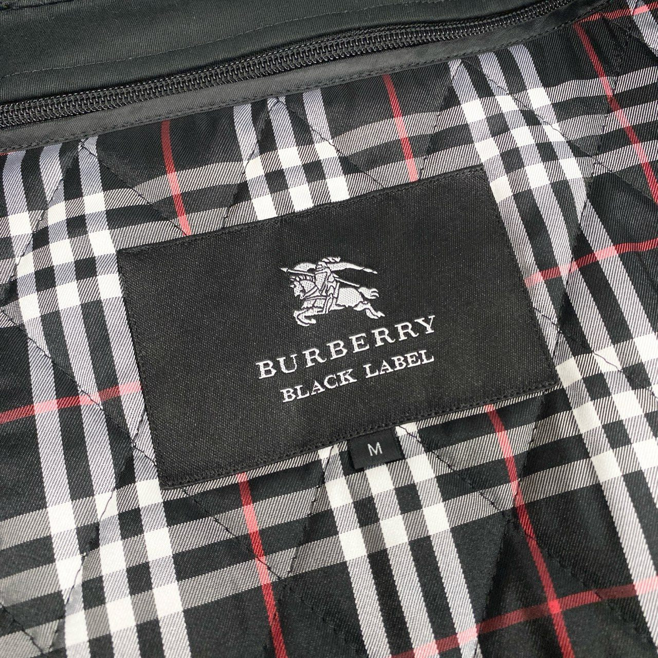 31b12 BURBERRY BLACK LABEL バーバリー ブラックレーベル ライナー付き トレンチコート サイズM ブラック Trench Coat 日本製t18r