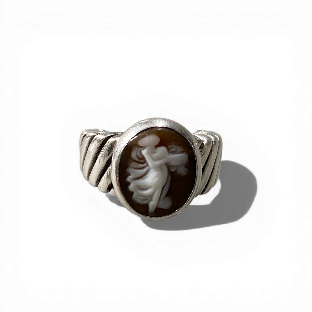 d20 Stephen Dweck スティーブン デュエック 925 カメオリング Cameo Ring 14号 シルバー 925 Silver アクセサリーt18r