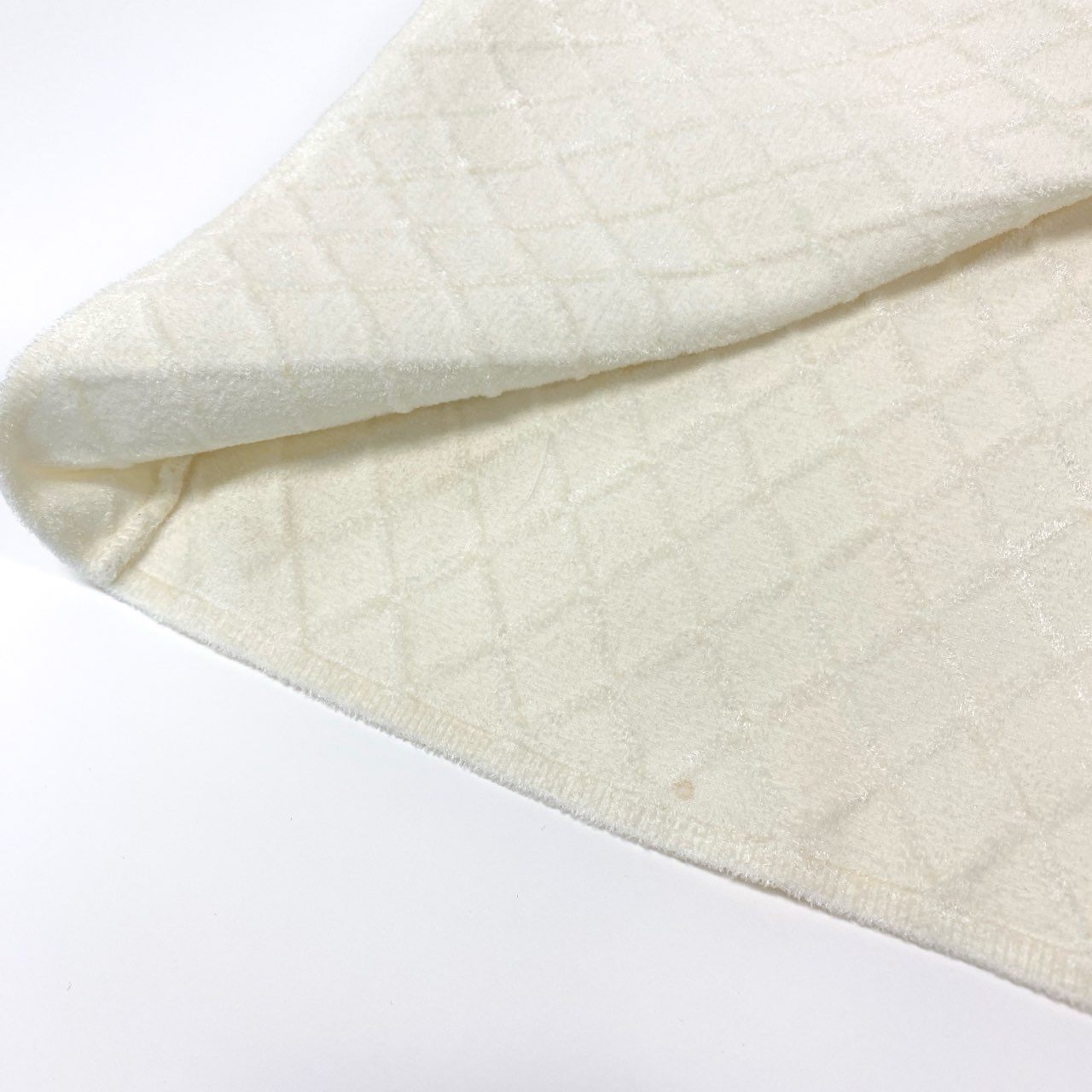 27L1 CHANEL シャネル マトラッセ ダイヤキルティング ミディ スカート P65628K61336 サイズ38 パイル地 ココマーク金ボタンk02i