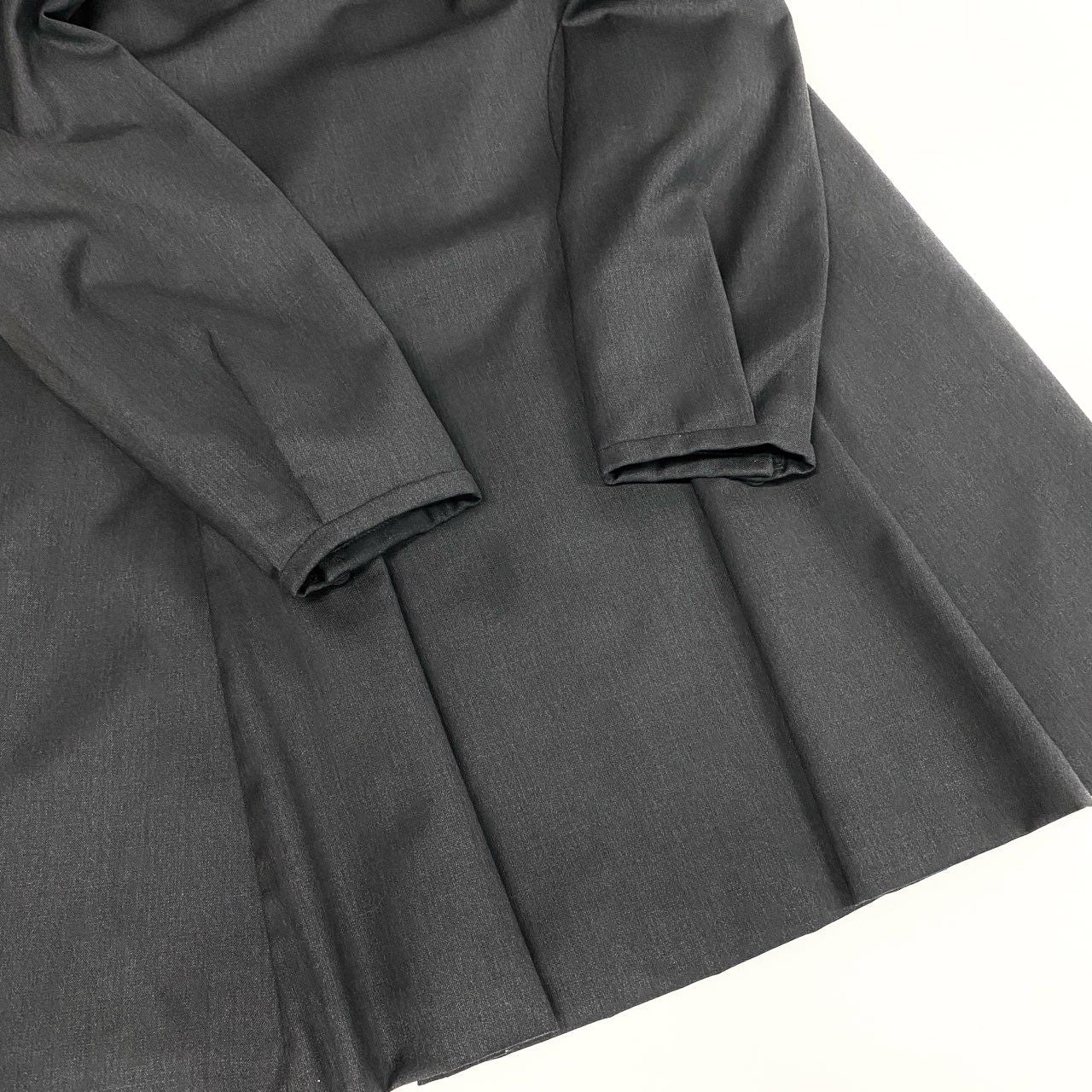 Eb12 CELINE セリーヌ 馬車ベルト付き Aラインワンピース サイズ38 グレー Vintage Dress ドレス フランス製t18r